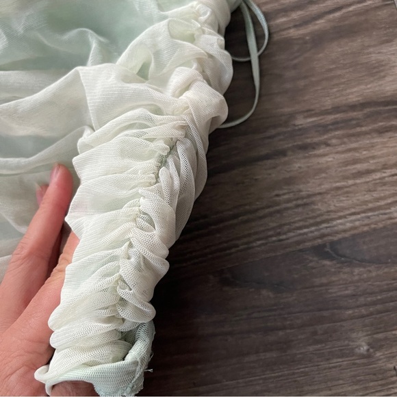 Maeve Anthropologie Tulle Bow Cropped Top - Picture 5 of 9